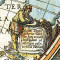 Реплика старинной карты БОЛЬШАЯ КАРТА МИРА (114*84см) в багете